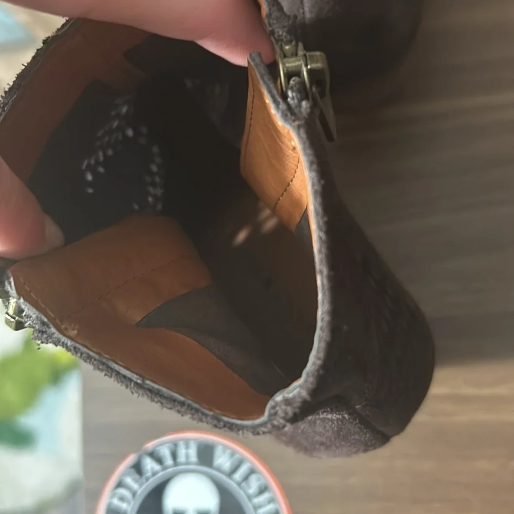 Lucky brand 8 leatherr zip ankle boots - Picture 5 of 14